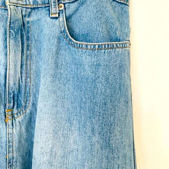 POLO JEANS COMPANY RALPH LAUREN VINTAGE Collectable Denim Maxi Circle Skirt - Picture 6 of 10